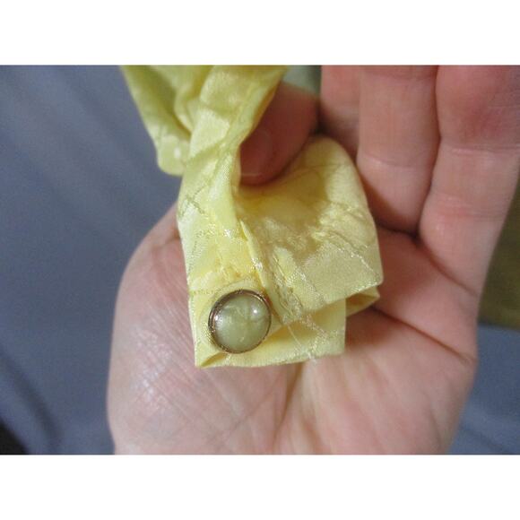 Vintage Yellow Silky Pendleton Professional Secretary Blouse 6 - Picture 3 of 9